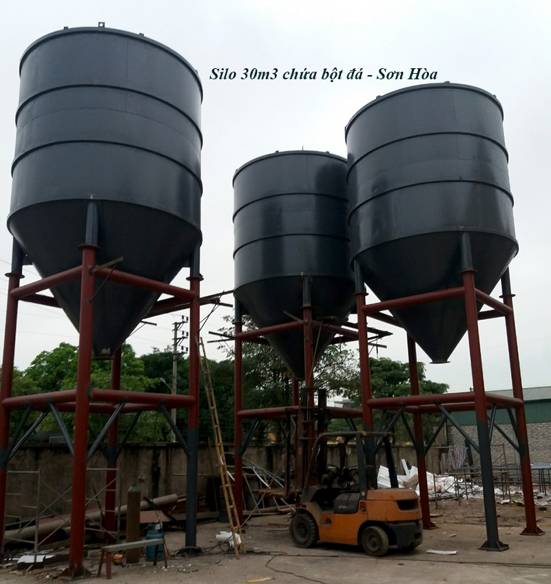 Cung cấp silo 30m3 cho dây chuyền nghiền bột đá tại Yên Bái